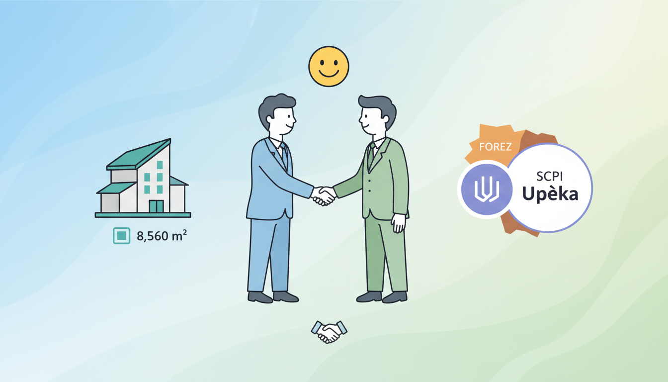 la scpi upêka étend son portefeuille dans le forez avec une opération de sale and lease-back couvrant 8 560 m², renforçant ainsi son positionnement stratégique en immobilier.