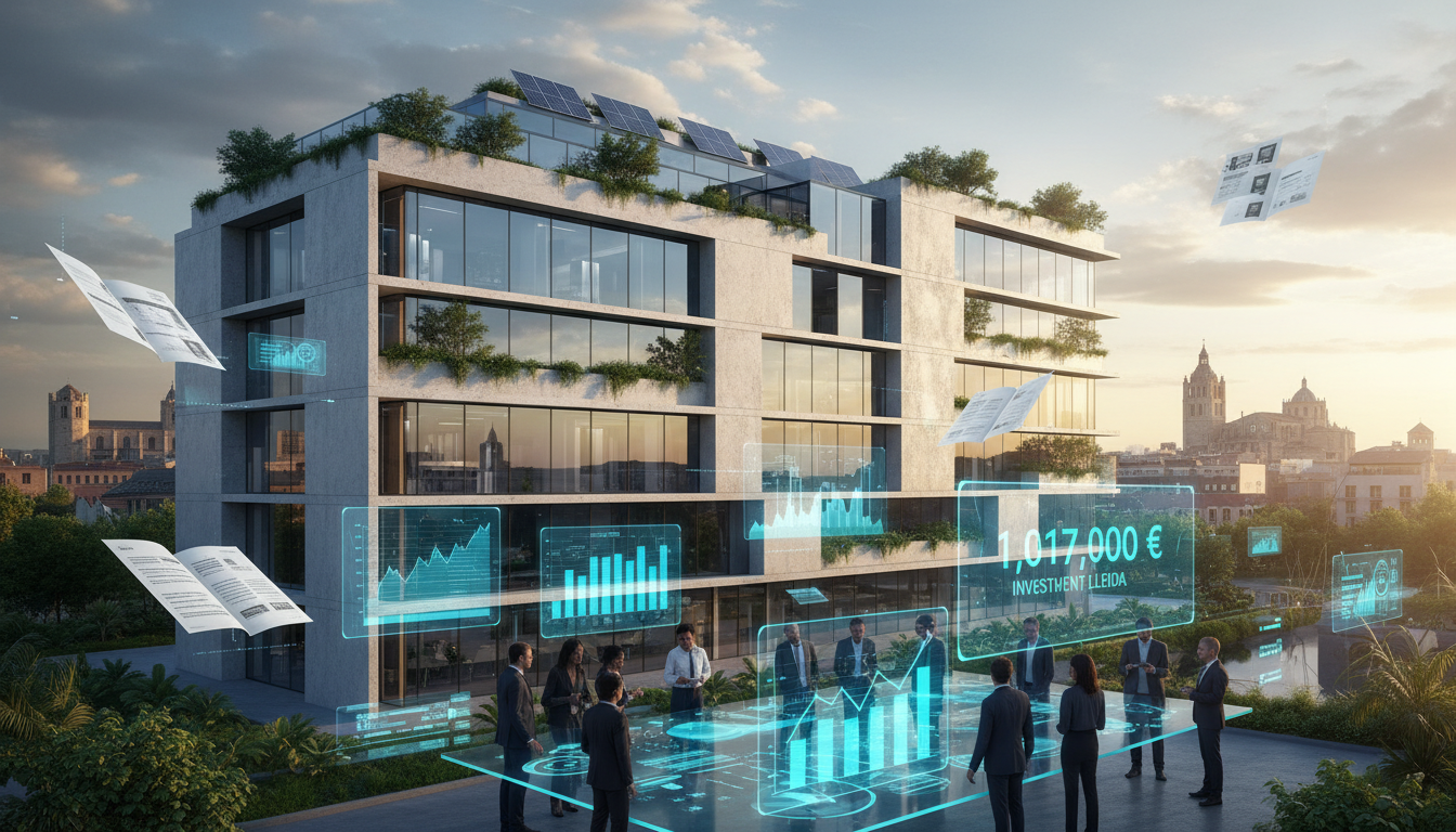 la scpi darwin re01 réalise un investissement stratégique de 1,017 million d'euros dans un immeuble de bureaux situé à lleida, en catalogne, renforçant son portefeuille immobilier et son ancrage sur le marché local.