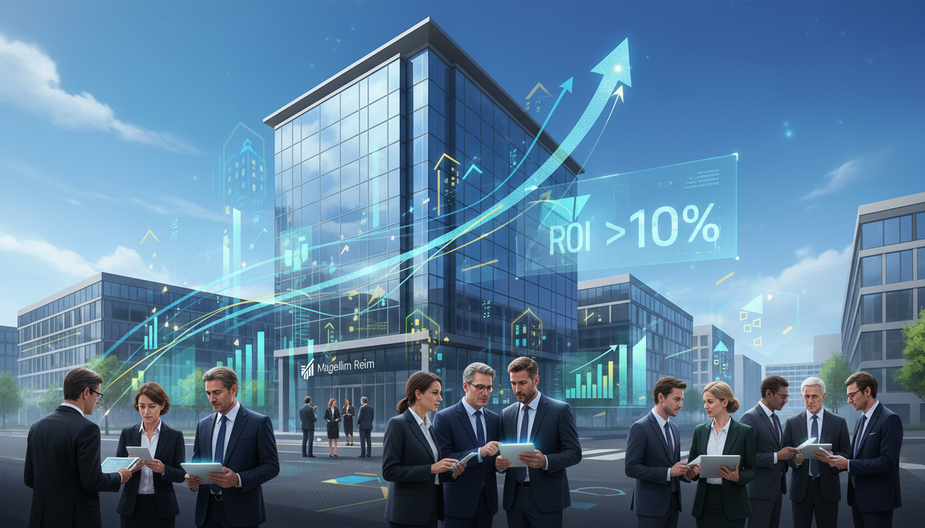 magellim reim cède un immeuble de bureaux à cergy offrant un rendement interne exceptionnellement élevé, supérieur à 10%, une opportunité rare pour les investisseurs.