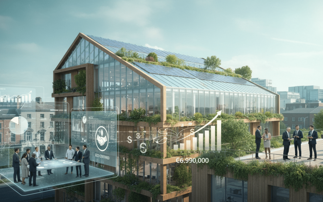 La SCPI Eden investit 6,99 M€ dans l&rsquo;achat d&rsquo;un immeuble de bureaux labellisé à Dublin