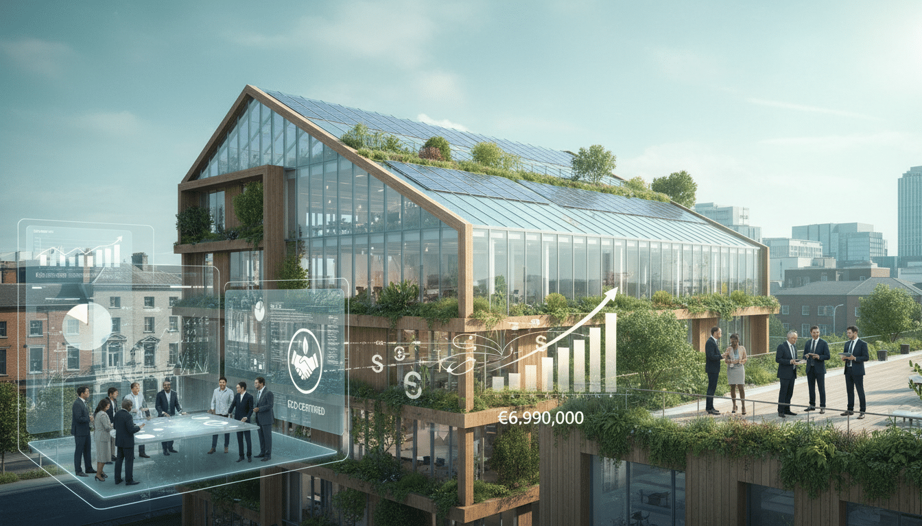 la scpi eden réalise un investissement de 6,99 millions d'euros dans l'acquisition d'un immeuble de bureaux labellisé à dublin, renforçant ainsi son portefeuille immobilier de qualité.